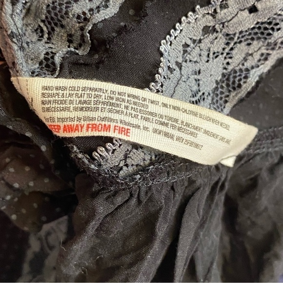 Intimately Free People Black Voile Trapeze Dress, size Small - Picture 12 of 15